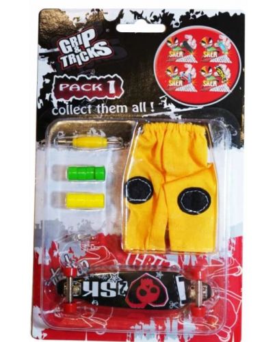 Комплект играчки за пръсти Grip&Trick - Long Board, черен - 1