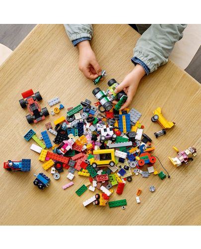 Конструктор Lego Classic  - Тухлички и колела (11014) - 5
