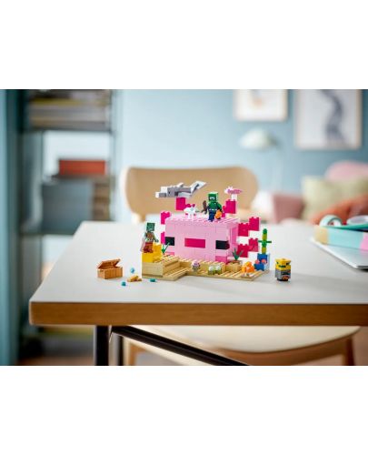 Конструктор LEGO Minecraft - Къща-аксолотъл (21247) - 8