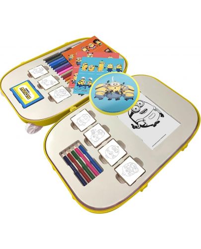 Комплект за оцветяване в куфарче на колелца Multiprint - Minions - 2