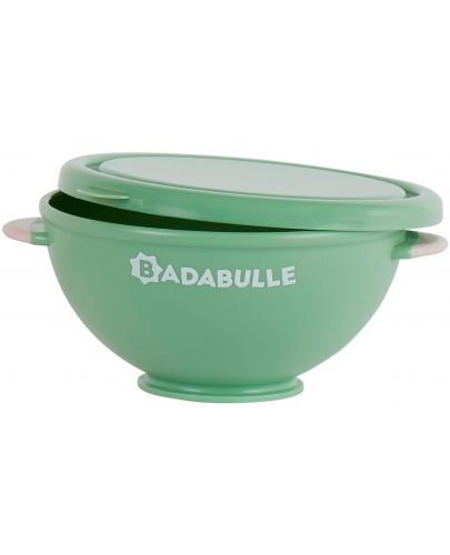 Комплект за хранене Badabulle - Купички с капак и лъжици, 14 части - 3