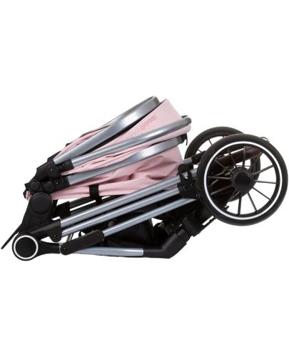 Комбинирана бебешка количка Chipolino - Аура, фламинго - 7