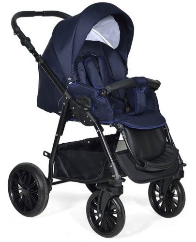 Комбинирана детска количка 3в1 Baby Giggle - Torino, тъмносиня - 3