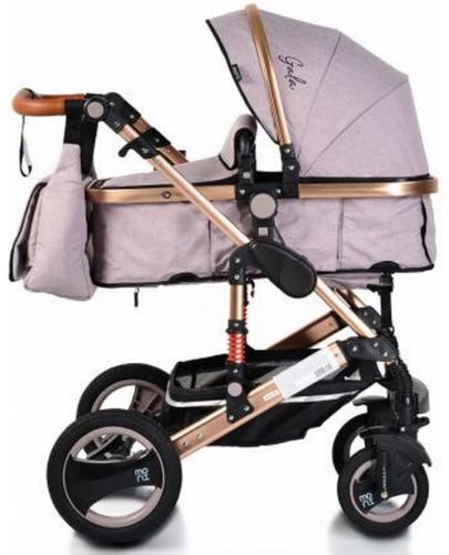 Комбинирана детска количка Moni - Gala, бежова - 3