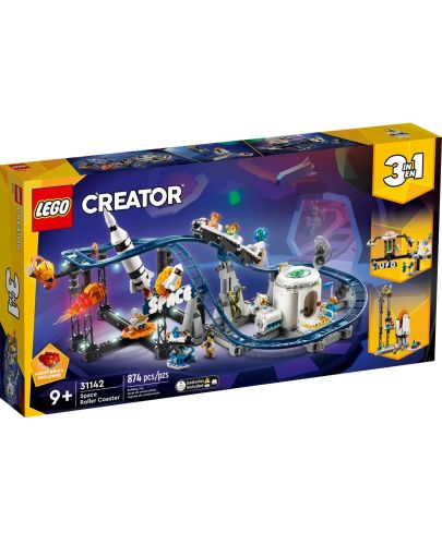 Конструктор LEGO Creator 3 в 1 - Космическо влакче в увеселителен парк (31142) - 1
