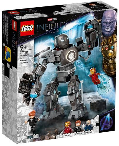 Конструктор Lego Marvel Super Heroes - Iron Man: Хаос с Iron Monger (76190) - 1