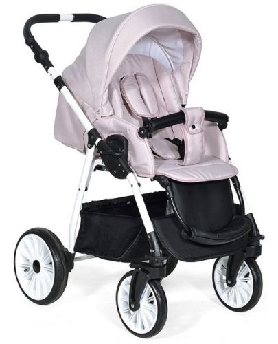 Комбинирана детска количка 3в1 Baby Giggle - Alpina, розова - 3