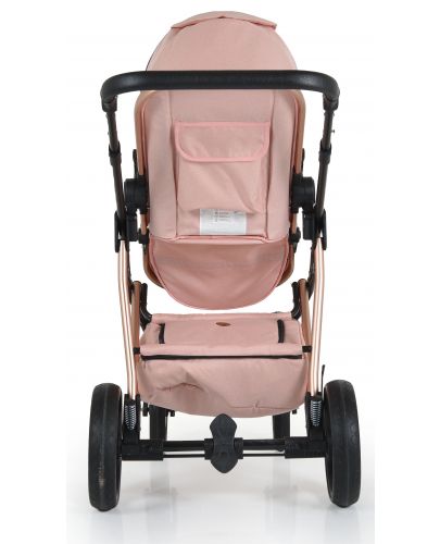 Комбинирана бебешка количка 3 в 1 Moni - Florence, розова - 9