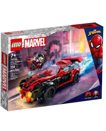Конструктор LEGO Marvel Super Heroes - Майлс Моралес срещу Морбиус (76244) - 1