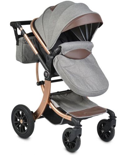 Комбинирана детска количка Moni - Sofie, тъмносива - 1