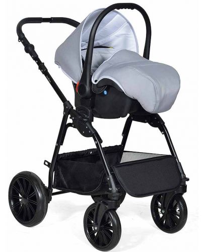 Комбинирана детска количка 3в1 Baby Giggle - Torino, светлосива - 4