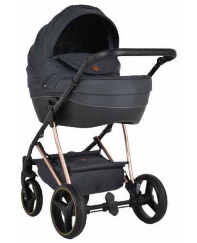Комбинирана бебешка количка 3 в 1 Moni - Florence, черна - 2