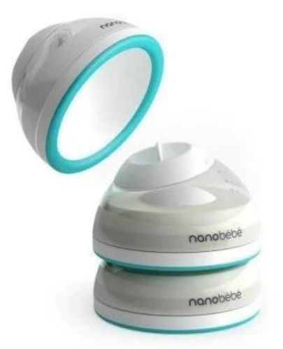 Комплект бутилки за кърма Nanobebe - 2 х 150 ml, минт - 5