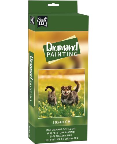 Комплект за рисуване с мъниста Grafix - Котка и куче - 1