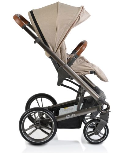 Комбинирана детска количка Cangaroo - Icon 2 в 1, бежова - 6