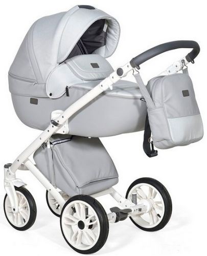 Комбинирана детска количка 2в1 Baby Giggle - Porto, сива - 1