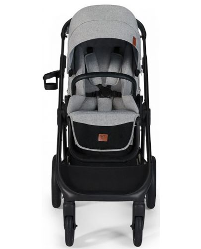 Комбинирана бебешка количка 2 в 1 KinderKraft - Everyday, светлосива - 3