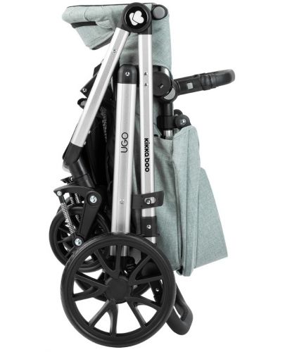 Комбинирана детска количка 3 в 1 Kikkaboo - Ugo, минт - 9