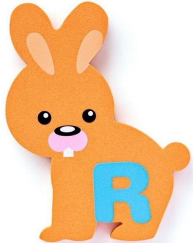 Комплект играчки за баня Woody - Научи буквите с животните - 2