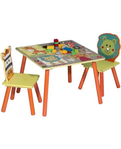 Комплект детска маса с 2 столчета Ginger Home - Safari - 2