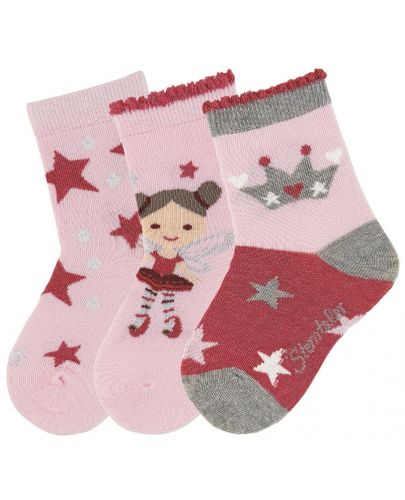 Комплект детски къси чорапи Sterntaler- 27/30 размер, 5-6 години, 3 чифта - 1