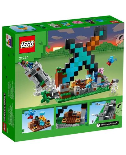 Конструктор LEGO Minecraft - Базата на меча (21244) - 2