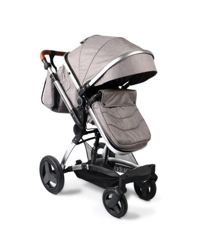 Комбинирана детска количка Moni - Veyron, светлосива - 3