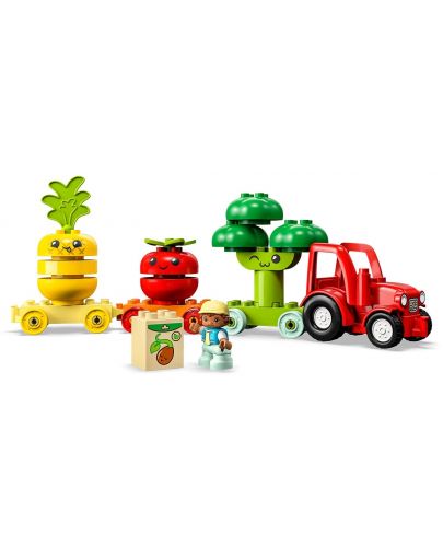Конструктор LEGO Duplo - Трактор за плодове и зеленчуци (10982) - 3