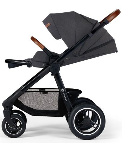 Комбинирана бебешка количка 2 в 1 KinderKraft - Everyday, тъмносива - 7