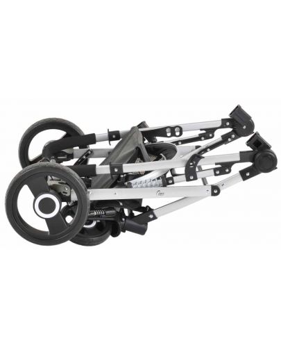 Комбинирана бебешка количка Moni - Ciara, сива с черно - 10