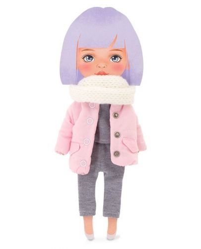 Комплект дрехи за кукла Orange Toys Sweet Sisters - Розово яке с шал - 2