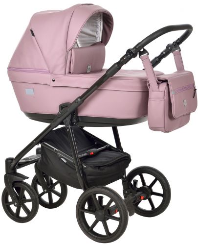 Комбинирана детска количка 3в1 Baby Giggle - Broco Eco, розова - 1
