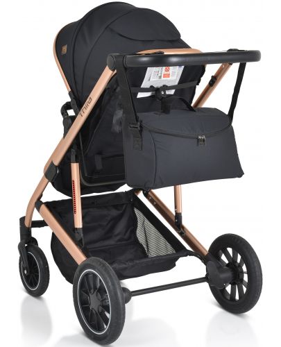 Комбинирана бебешка количка Moni - Thira, черна - 7