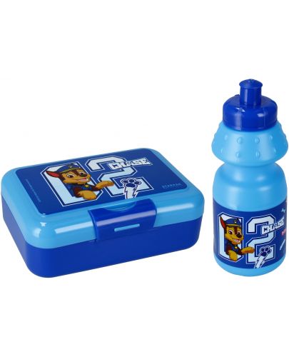 Комплект бутилка и кутия за храна Starpak - Пес патрул, син - 1
