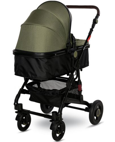 Комбинирана детска количка Lorelli - Alba Premium Set, Loden Green - 5