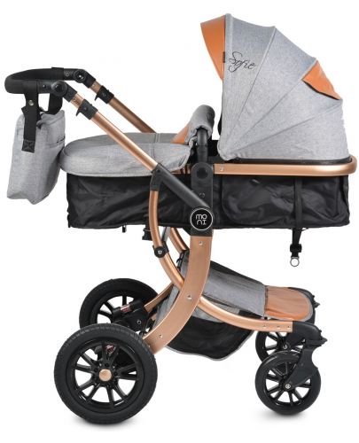 Комбинирана детска количка Moni - Sofie, сива - 5