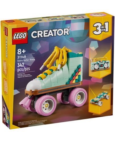 Конструктор LEGO Creator 3 в 1 - Ретро ролкова кънка (31148) - 1