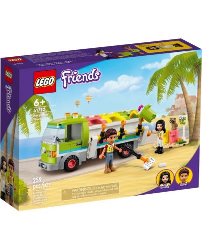 Конструктор Lego Friends - Камион за рециклиране (41712) - 1