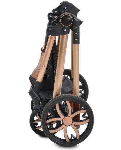 Комбинирана детска количка Moni - Alma, тъмносива - 6