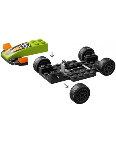 Конструктор LEGO City Great Vehicles - Зелен състезателен автомобил(60399) - 5