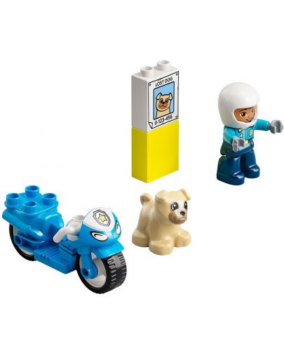Конструктор Lego Duplo Town - Полицейски мотоциклет (10967) - 4