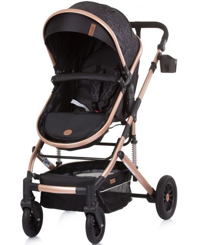 Комбинирана бебешка количка Chipolino - Естел, Абанос - 6