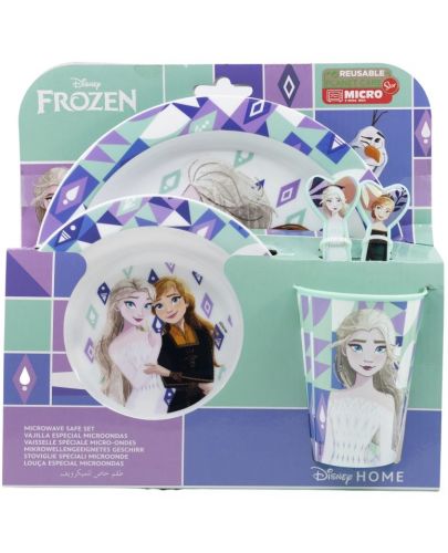 Комплект за хранене Stor - Micro, Frozen Ice Magic, 5 части - 2