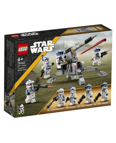 Конструктор LEGO Star Wars - Боен пакет клонинг щурмоваци от 501 (75345) - 1