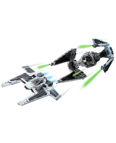 Конструктор LEGO Star Wars - Мандалорски изтребител срещу Тай прехващач (75348) - 3