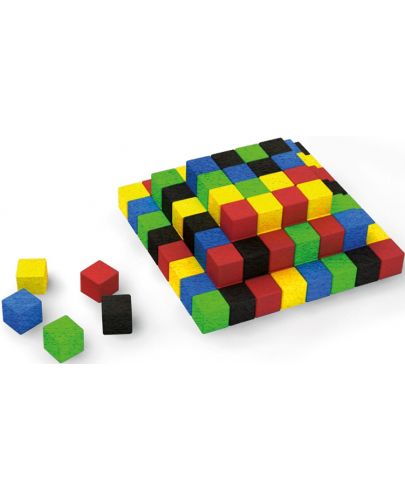 Комплект дървени кубчета Redka, 100 броя - 2