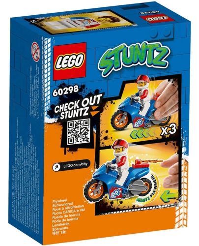 Комплект Lego City Stunt - Каскадьорски мотоциклет ракета (60298) - 2