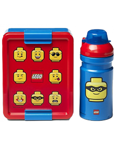 Комплект бутилка и кутия за храна Lego - Iconic Classic - 1