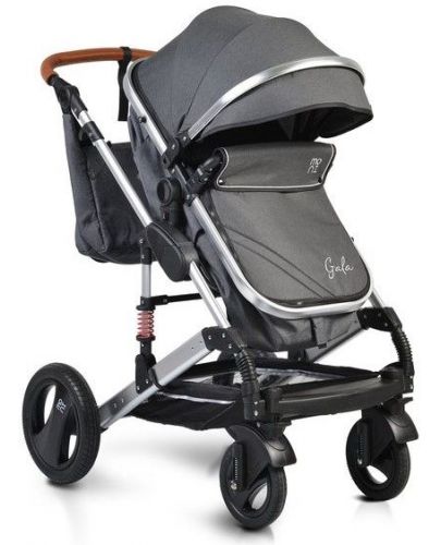 Комбинирана детска количка Moni - Gala, черна - 1