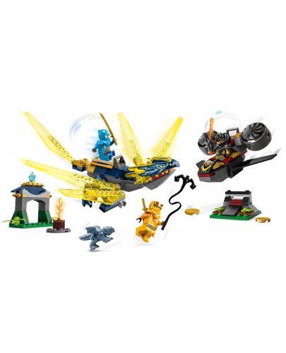 Конструктор LEGO Ninjago - Битката с дракони на Ния и Арин (71798) - 3